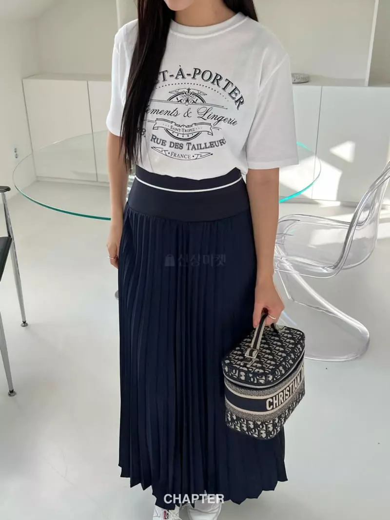 Chapter - Korean Women Fashion - #momslook - Catch Pleats Skirt