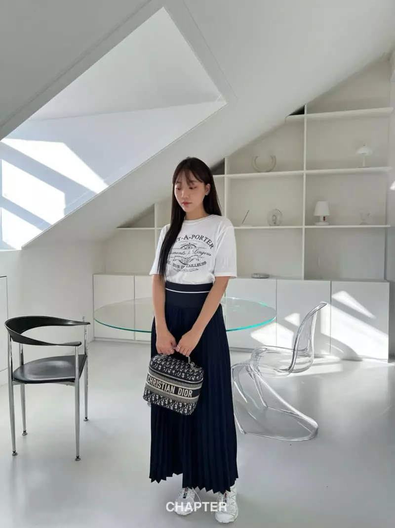 Chapter - Korean Women Fashion - #momslook - Catch Pleats Skirt - 3