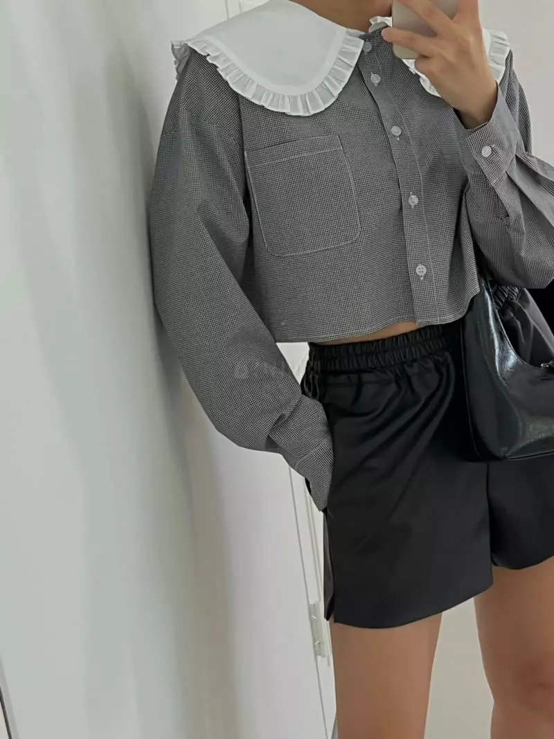 Chapter - Korean Women Fashion - #momslook - MuMu Check Shirt
