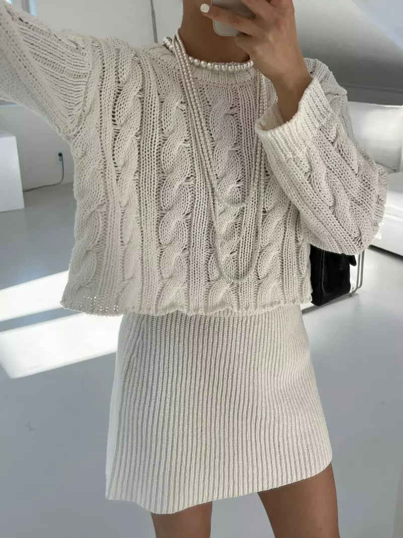 Chapter - Korean Women Fashion - #womensfashion - MuMu Twist Knit Tee