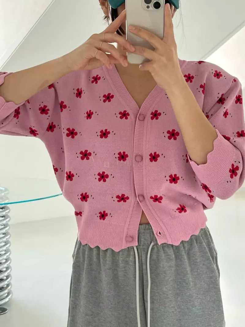 Chapter - Korean Women Fashion - #womensfashion - Flower Puff Cardigan