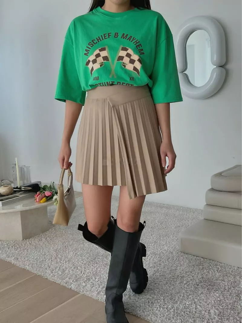 Chapter - Korean Women Fashion - #womensfashion - Star Pleats Skirt - 3