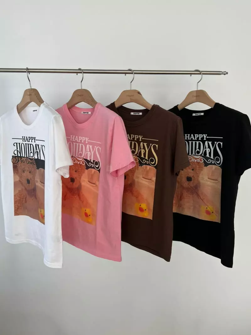 Chapter - Korean Women Fashion - #momslook - Bubble Bear Tee - 4