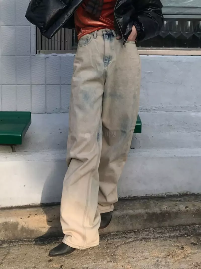 Charlotte - Korean Women Fashion - #momslook - 906 Color Dying Pants - 2