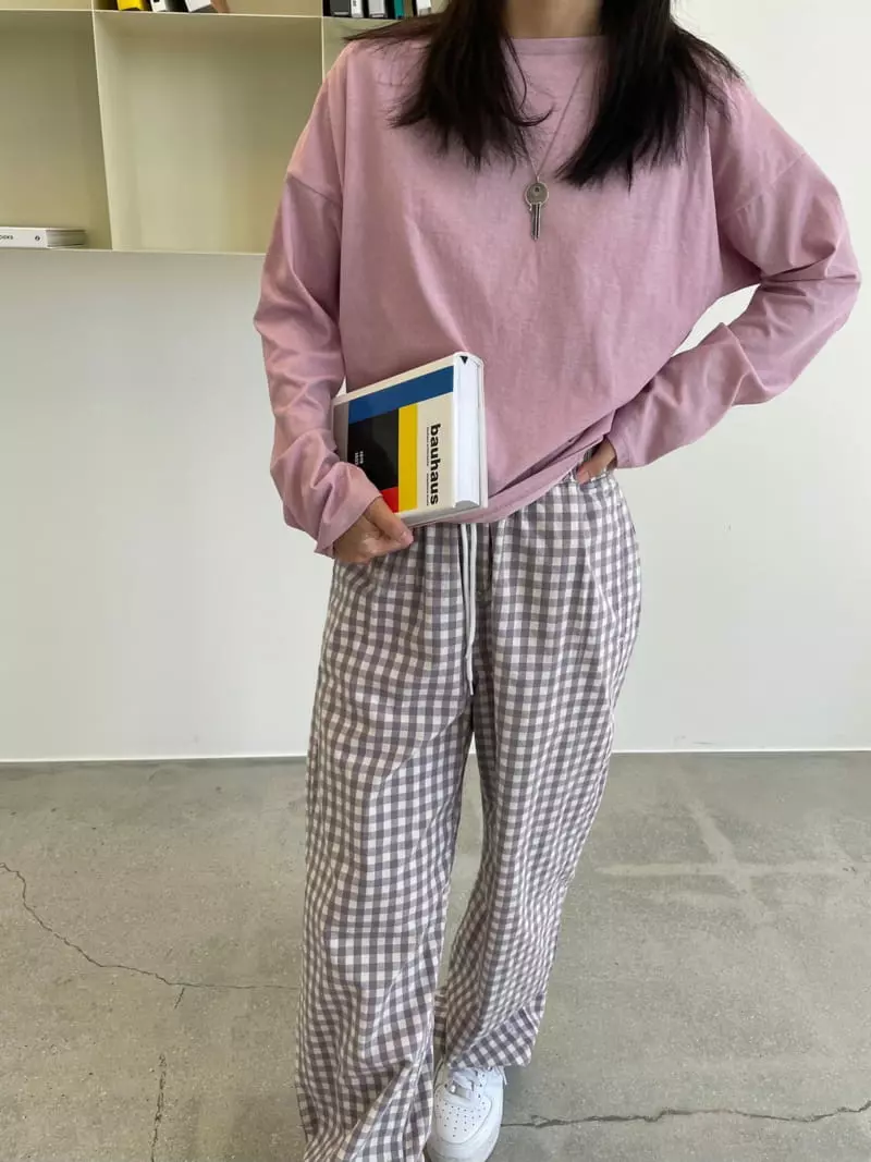 Charlotte - Korean Women Fashion - #momslook - Basic Round Tee - 2