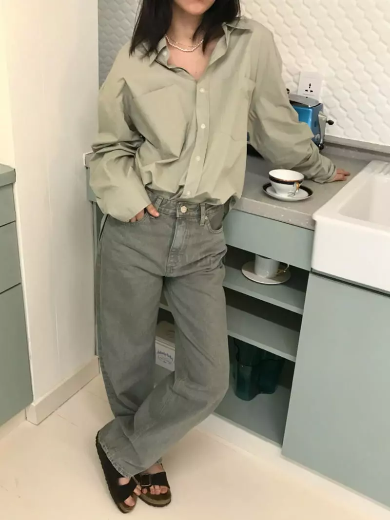 Charlotte - Korean Women Fashion - #momslook - Khaki Washing Jeans