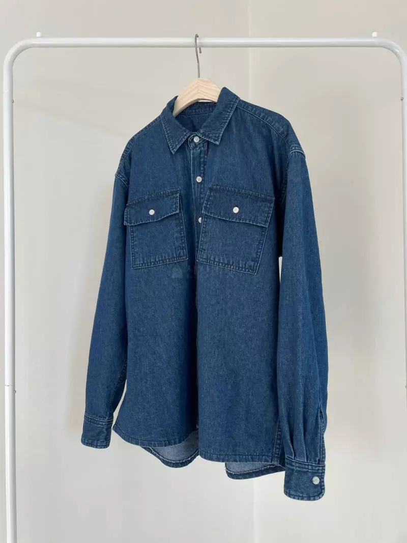 Charlotte - Korean Women Fashion - #thelittlethings - Denim Shirt - 4