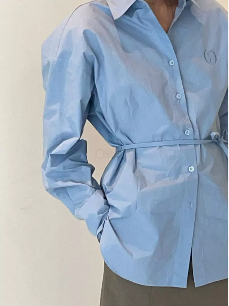 Charlotte - Korean Women Fashion - #romanticstyle - String Shirt - 2