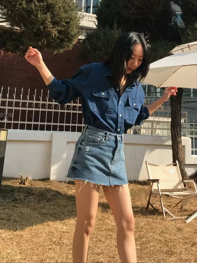 Charlotte - Korean Women Fashion - #thelittlethings - Denim Shirt - 3