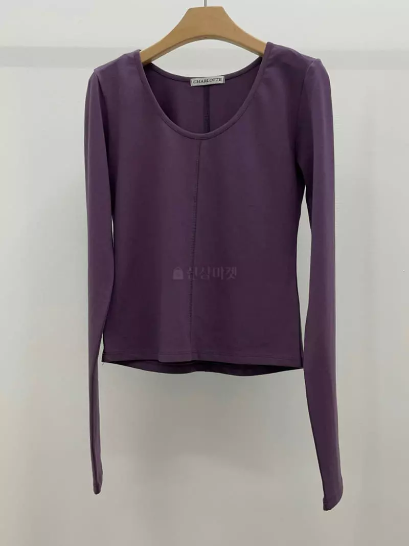 Charlotte - Korean Women Fashion - #womensfashion - Round Tee - 4