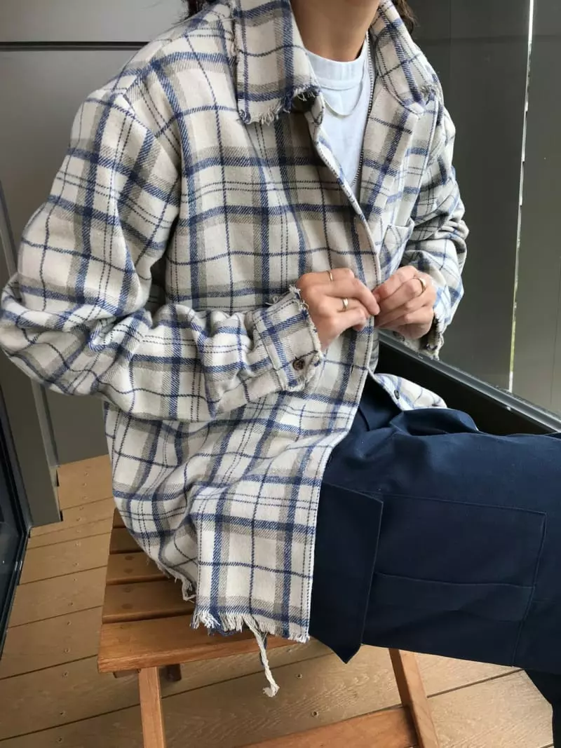 Charlotte - Korean Women Fashion - #momslook - Check Shirt - 4