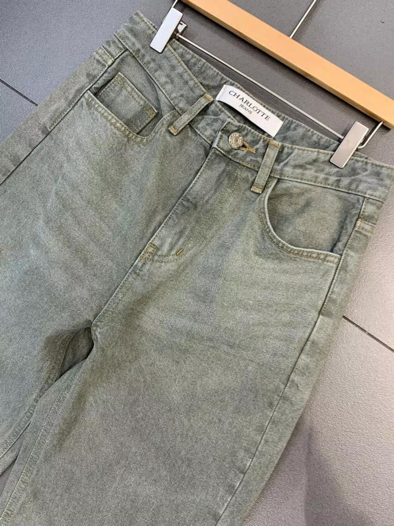 Charlotte - Korean Women Fashion - #womensfashion - 903 Khaki Washing Pants