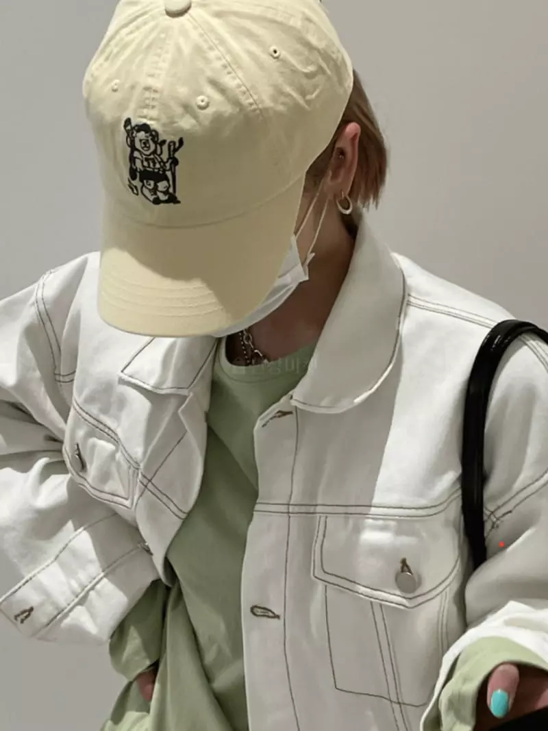 Charlotte - Korean Women Fashion - #womensfashion - Bear Ball Cap