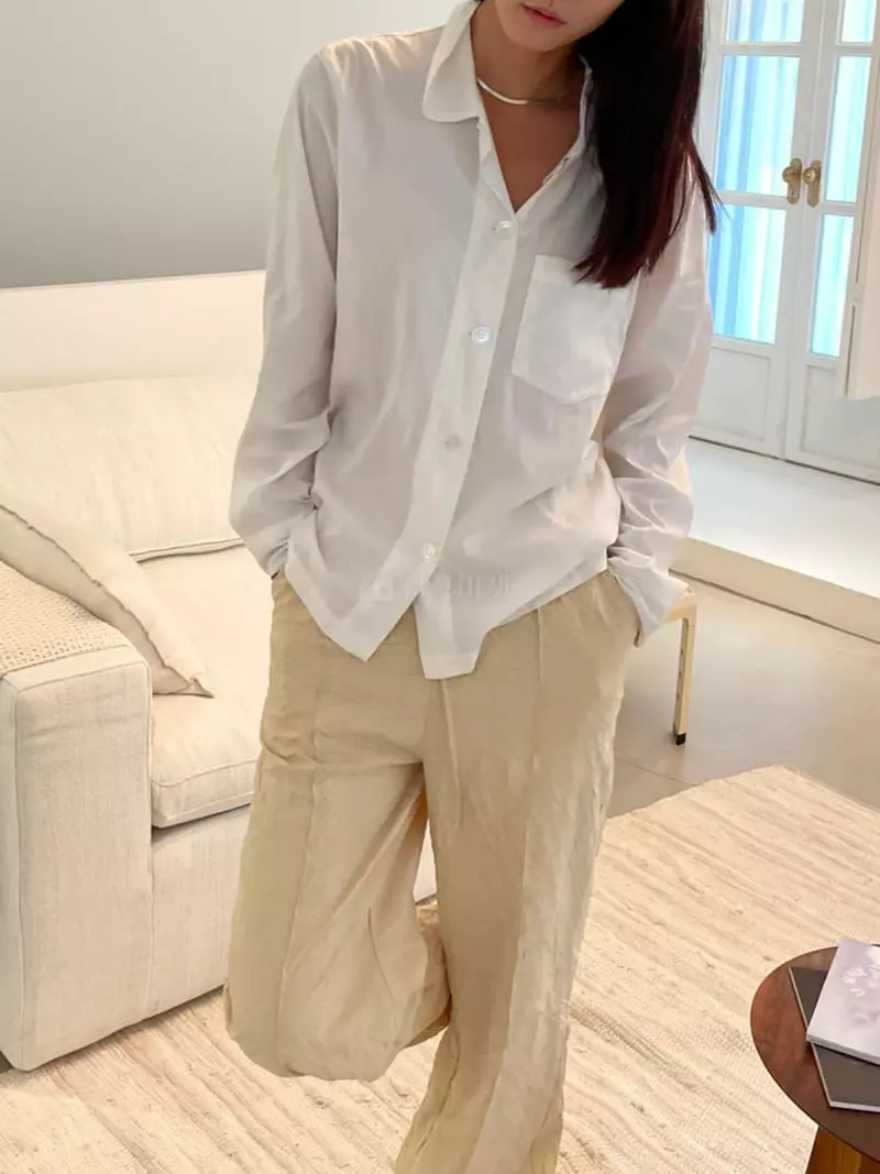 Charlotte - Korean Women Fashion - #womensfashion - Basic Blouse - 2
