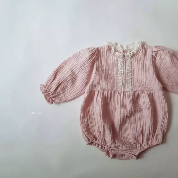 Choucream - Korean Baby Fashion - #babyboutique - Lovely Lace Bodysuit - 6