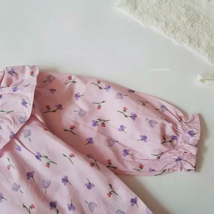 Choucream - Korean Baby Fashion - #babyboutique - Spring Flower Blouse - 12
