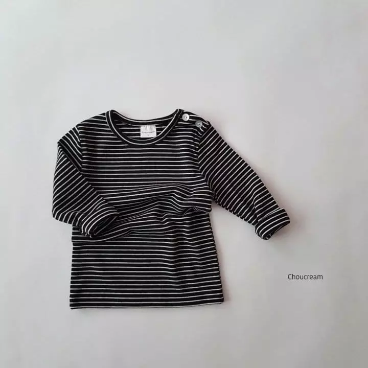 Choucream - Korean Baby Fashion - #babyboutique - Bebe Stripes Tee