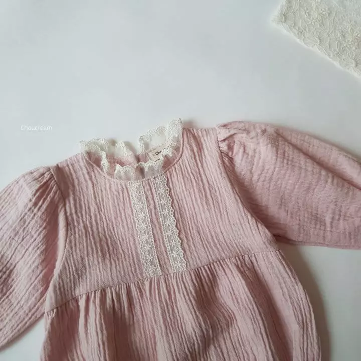 Choucream - Korean Baby Fashion - #babyboutiqueclothing - Lovely Lace Bodysuit - 7