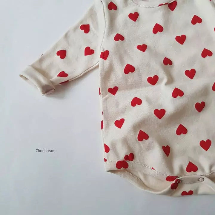 Choucream - Korean Baby Fashion - #babyboutiqueclothing - Heart Heart Bodysuit - 10
