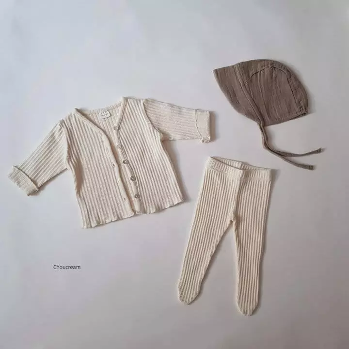 Choucream - Korean Baby Fashion - #babyboutique - Bebe Rib Cardigan - 4