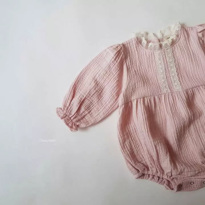 Choucream - Korean Baby Fashion - #babyclothing - Lovely Lace Bodysuit - 8