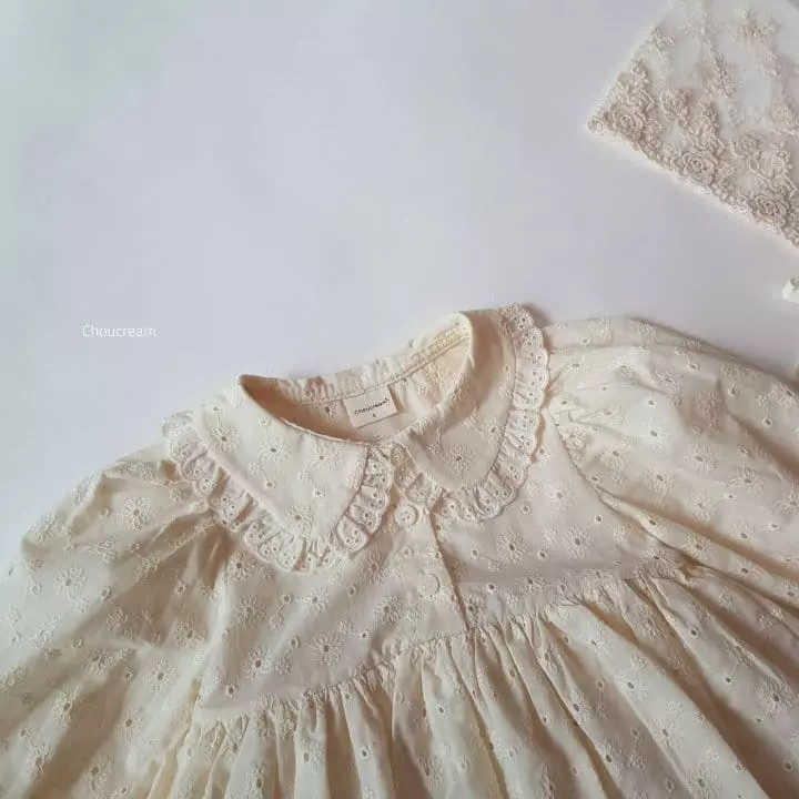 Choucream - Korean Baby Fashion - #babyclothing - Lace Collar Bodysuit - 8