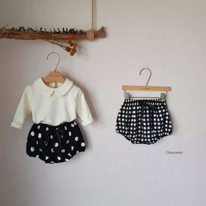 Choucream - Korean Baby Fashion - #babyclothing - Check Bloomer - 9