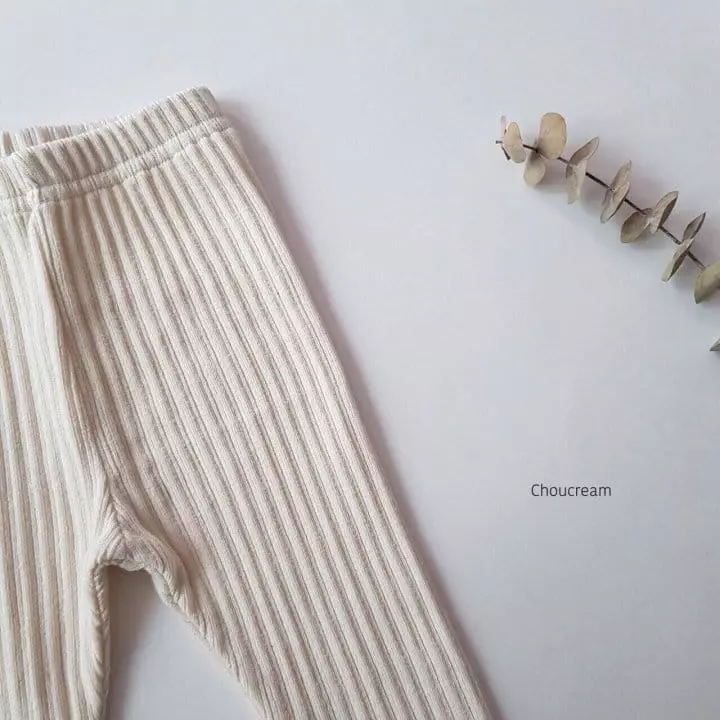 Choucream - Korean Baby Fashion - #babyclothing - Rib Foot Leggings - 6
