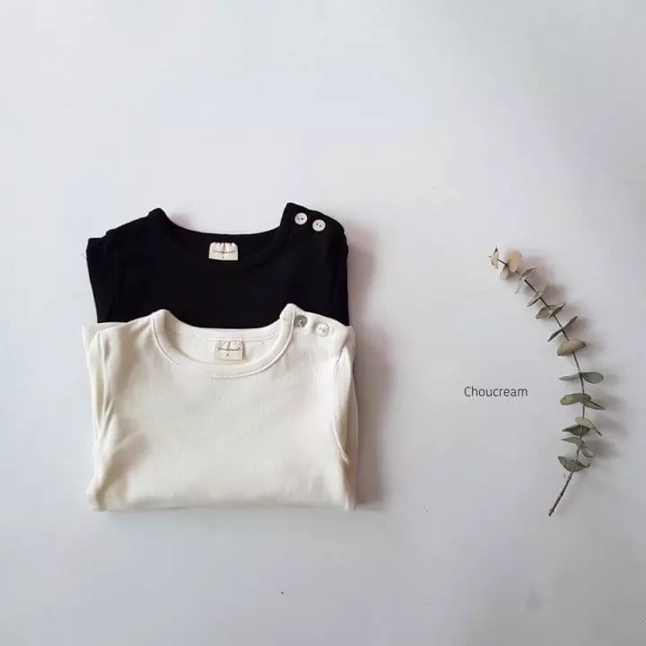 Choucream - Korean Baby Fashion - #babyclothing - Bebe Basic Tee - 2