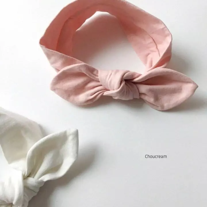 Choucream - Korean Baby Fashion - #babyfashion - Muzi Ribbon Hairband - 5
