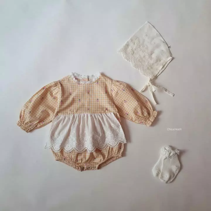 Choucream - Korean Baby Fashion - #babyfashion - Picnic Bodysuit - 11