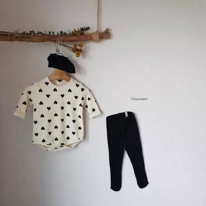 Choucream - Korean Baby Fashion - #babyfashion - Heart Heart Bodysuit - 12