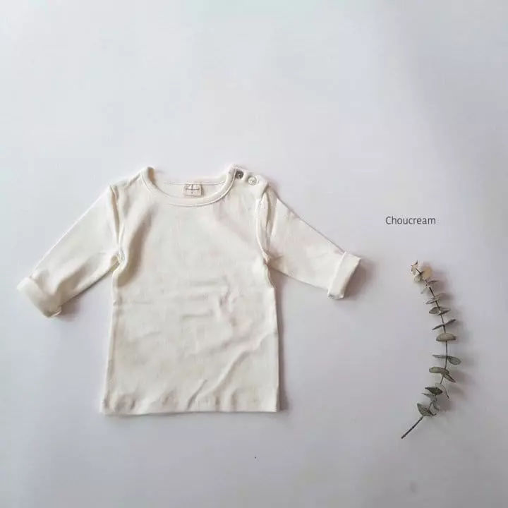 Choucream - Korean Baby Fashion - #babyfashion - Bebe Basic Tee - 3