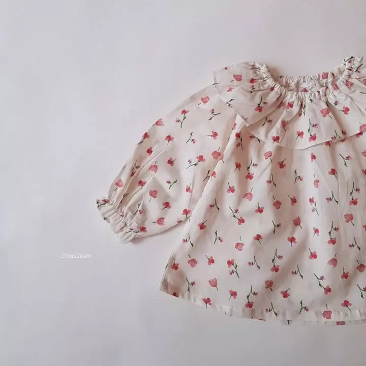 Choucream - Korean Baby Fashion - #babyfever - Spring Flower Blouse - 2