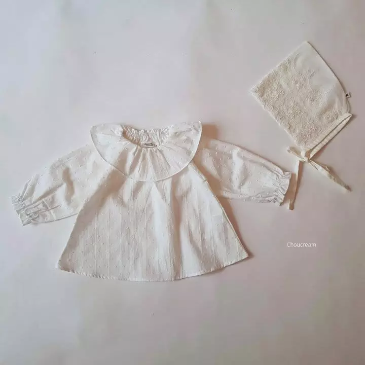 Choucream - Korean Baby Fashion - #babyfever - Muzi Frill Blouse