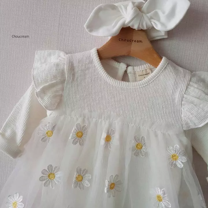 Choucream - Korean Baby Fashion - #babyfashion - Daisy Bodysuit - 4