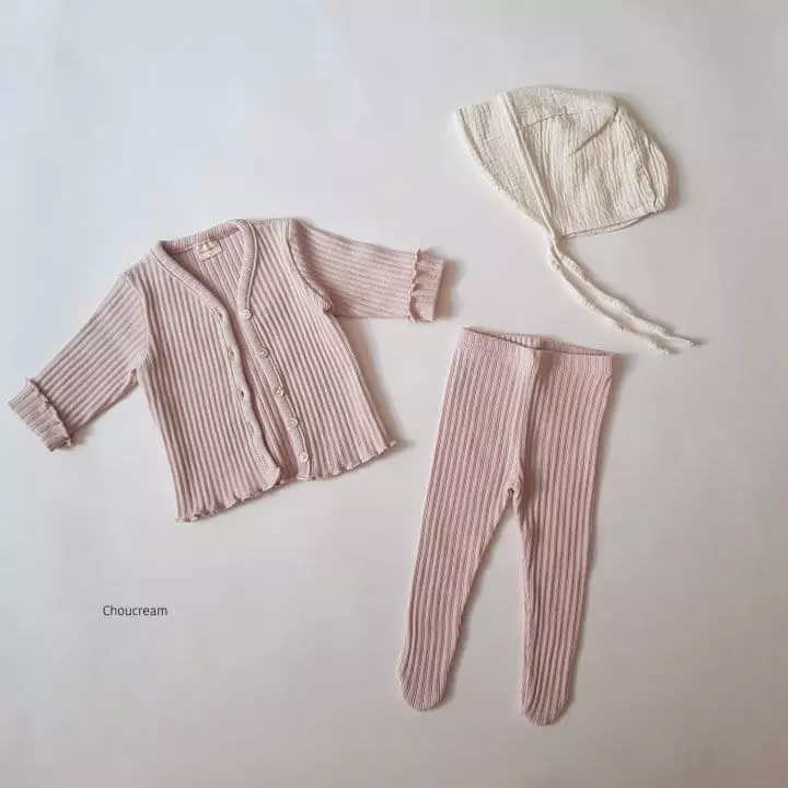 Choucream - Korean Baby Fashion - #babyfever - Bebe Rib Cardigan - 7