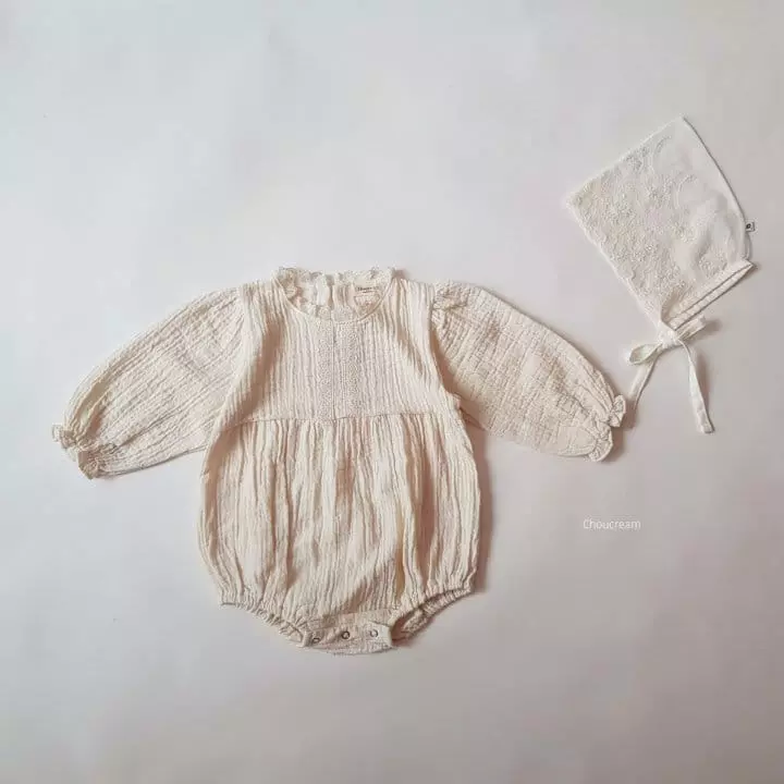 Choucream - Korean Baby Fashion - #babygirlfashion - Lovely Lace Bodysuit - 11