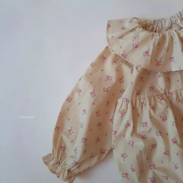 Choucream - Korean Baby Fashion - #babygirlfashion - Shelly Frill Bodysuit with Bonnet - 10