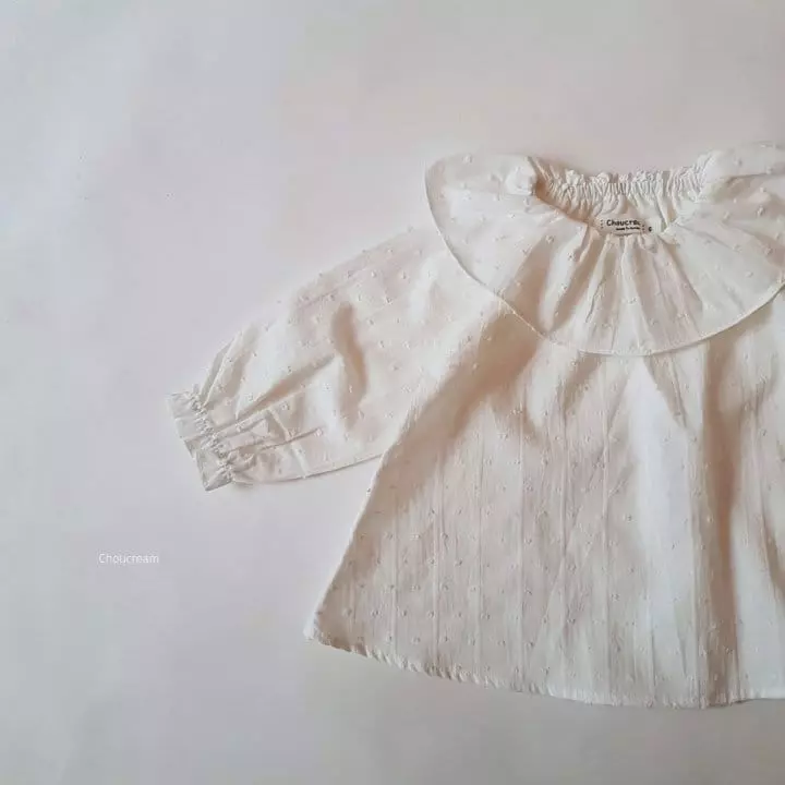 Choucream - Korean Baby Fashion - #babygirlfashion - Muzi Frill Blouse - 2