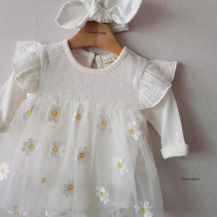 Choucream - Korean Baby Fashion - #babygirlfashion - Daisy Bodysuit - 5