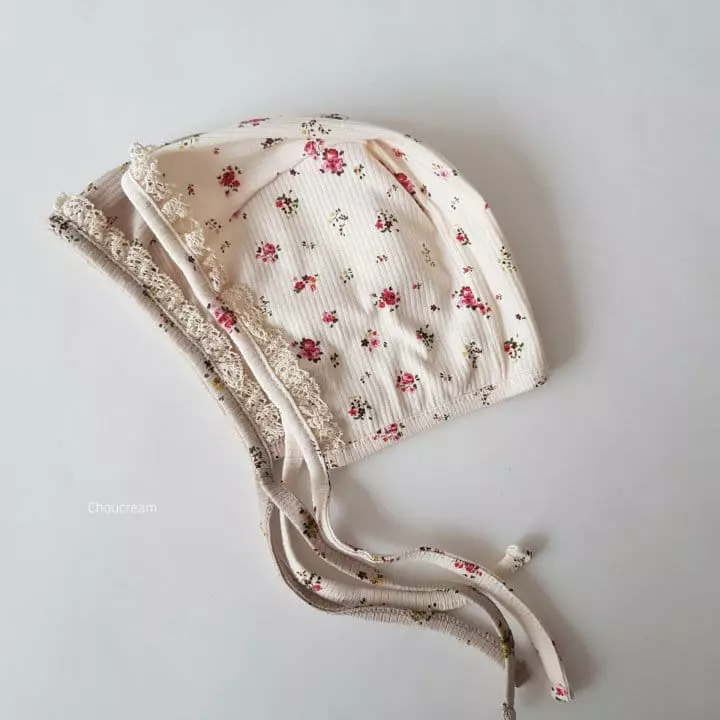 Choucream - Korean Baby Fashion - #babyfever - Lolo Flower Lace Bodysuit with Bonnet - 4