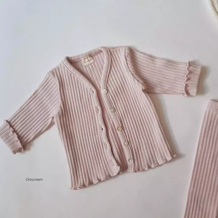 Choucream - Korean Baby Fashion - #babygirlfashion - Bebe Rib Cardigan - 8