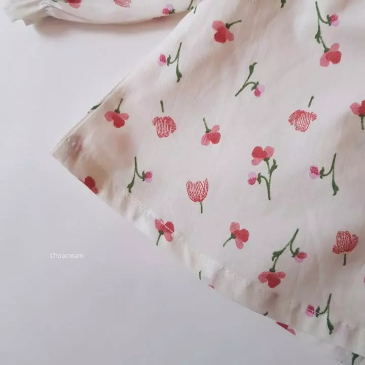 Choucream - Korean Baby Fashion - #babygirlfashion - Spring Flower Blouse - 4