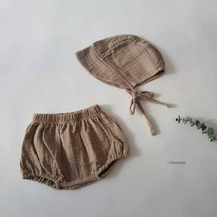 Choucream - Korean Baby Fashion - #babylifestyle - Natural Bonnet - 11