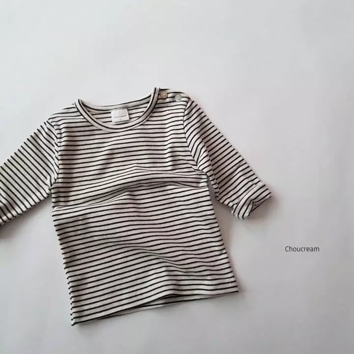 Choucream - Korean Baby Fashion - #babylifestyle - Bebe Stripes Tee - 7