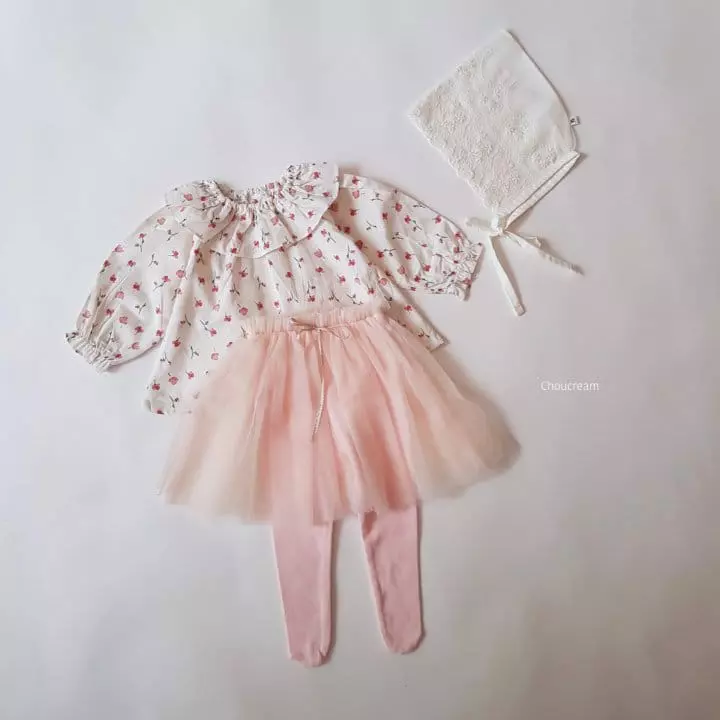 Choucream - Korean Baby Fashion - #babyoninstagram - Spring Flower Blouse - 5