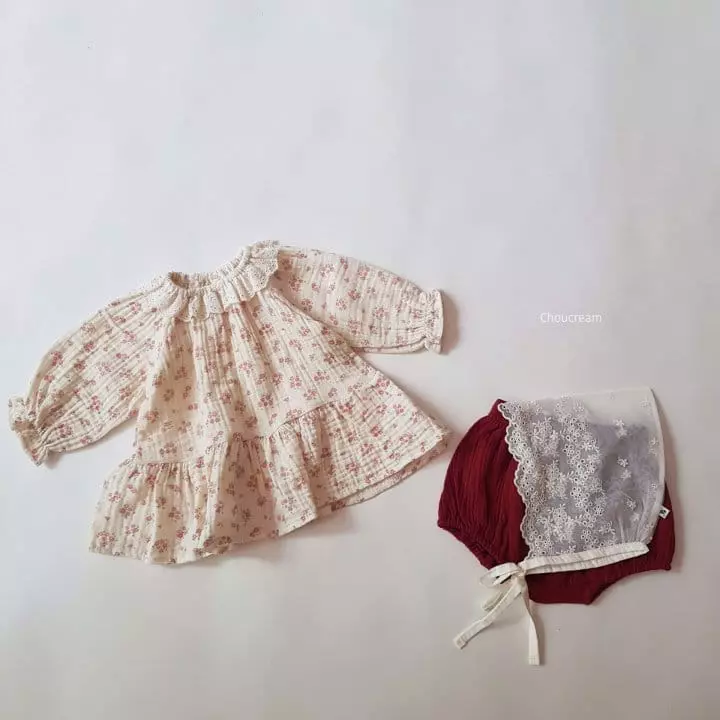 Choucream - Korean Baby Fashion - #babylifestyle - Rosy Blouse - 4