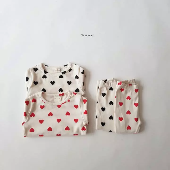 Choucream - Korean Baby Fashion - #babyoninstagram - Heart Easywear - 2