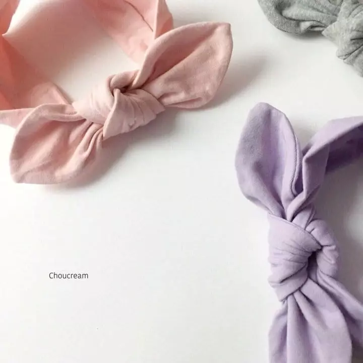 Choucream - Korean Baby Fashion - #babyootd - Muzi Ribbon Hairband - 10